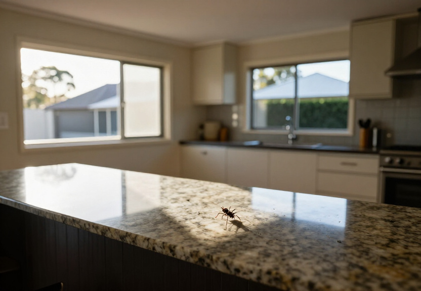 Spider-free storage room in Newington after pest control